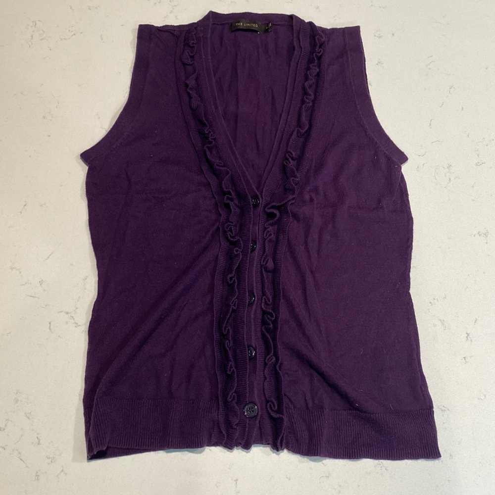 Button down sweater vest